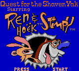 Заставка игры Quest for the Shaven Yak Starring Ren Hoek & Stimpy
